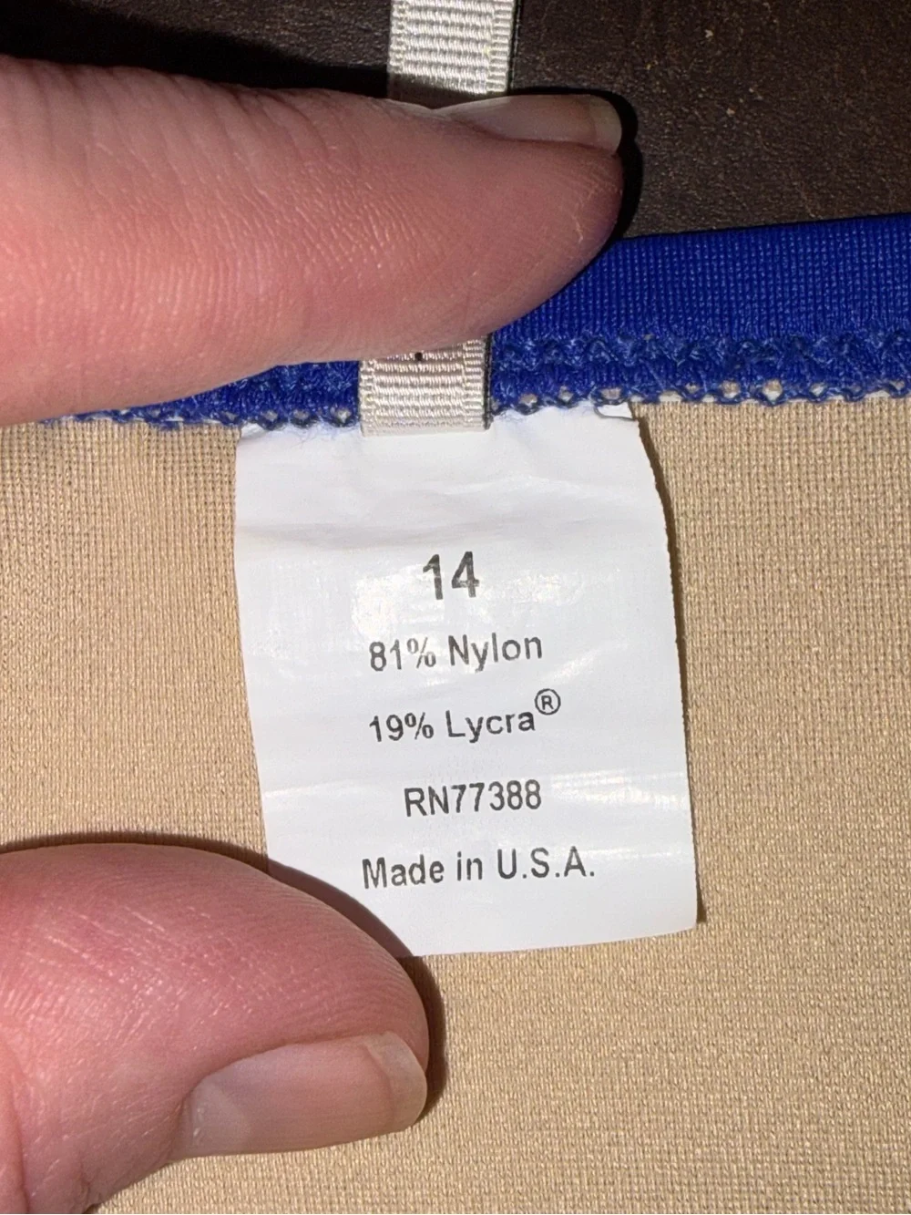 J Crew bandeau strapless swimsuit sz 14